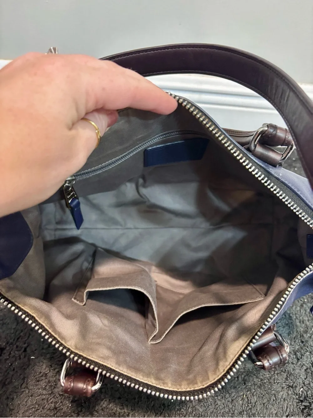 Coach Legacy Colorblock Leather Molly Satchel (Style 21134)